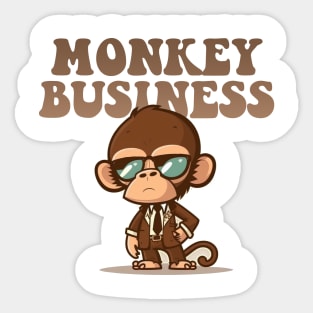 Monkey Business Sticker